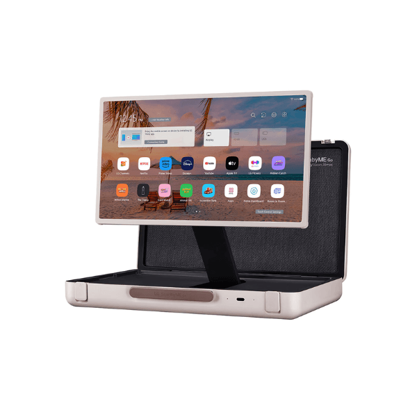 شاشة LG StanbyME Go المتنقله وتعمل باللمس بحجم 27 بوصة FHD مع معالج α7 من الجيل الخامس وتقنيات تحسين الصوت والصورة الذكية لتجربة مشاهدة استثنائية | 27LX5QKNA - الصورة 3