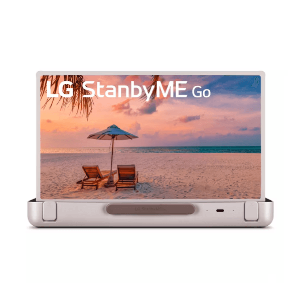 شاشة LG StanbyME Go المتنقله وتعمل باللمس بحجم 27 بوصة FHD مع معالج α7 من الجيل الخامس وتقنيات تحسين الصوت والصورة الذكية لتجربة مشاهدة استثنائية | 27LX5QKNA