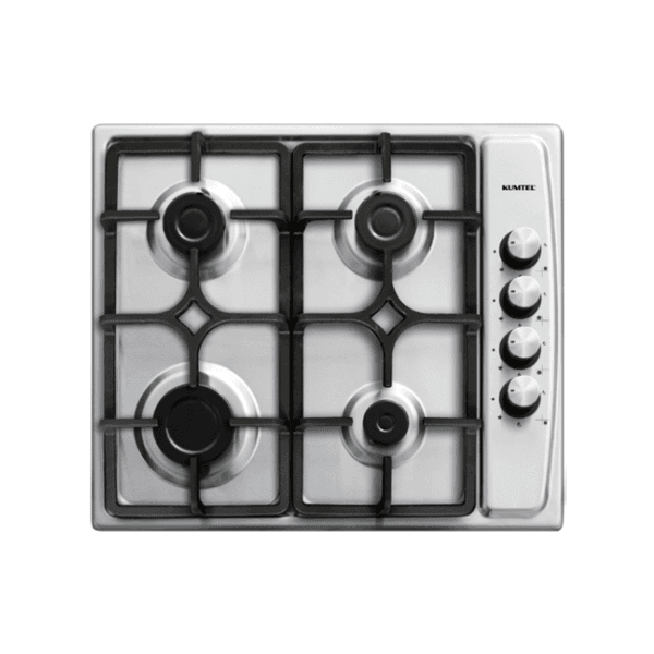 سطح غاز بلت ان كوميتل ، مقاس 60*60 سم ، عدد 4 عين ، اشعال ذاتى ، شبك ثقيل ، استيل ، تركي - 362-10-M6-40BF
