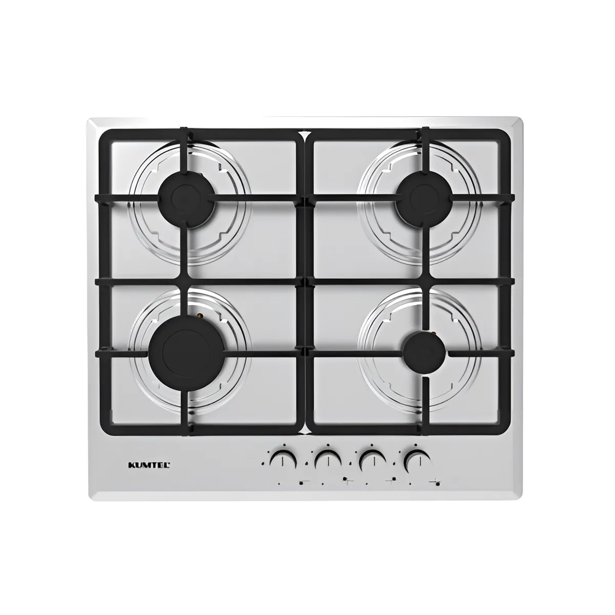 بوتاجاز مسطح غاز كوميتل بلت ان مقاس 60*60 سم عدد 4 عين استيل تركي - 362-10-M6-40BF/H