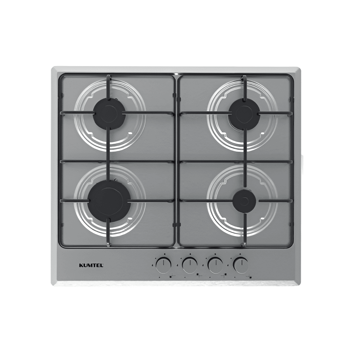 سطح غاز كوميتل بلت ان 60*60 سم 4 شعلات اشعال ذاتى شبك ثقيل استيل تركي - 362-10-M6-40BF/S