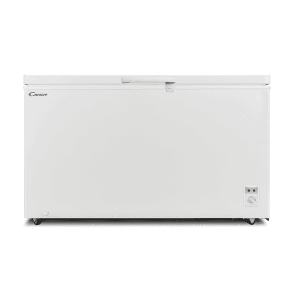 فريزر مسطح كاندي 14 قدم 400 لتر هيكل داخلي من البلاستيك المتين أبيض - 400 CHSF KSA