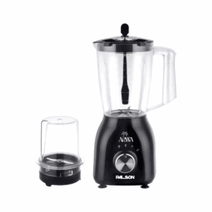 خلاط كهربائي بالسون 2×1 مع مطحنة 1.5 لتر 400 واط مزود بقفل أمان أسود - 40019