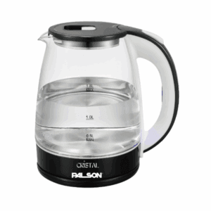 غلاية كهربائية زجاج بالسون 1.8 لتر 1800 واط مع قاعدة دوارة 360 درجة وعنصر تسخين مخفي -40041