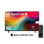 ⁦ال جي شاشة NanoCell AI ، مقاس 55 بوصة بدقة 4K ، جهاز تحكم AI Magic Remote ودعم HDR10 ونظام webOS24 الذكي ، م/ 55NANO81T6A⁩ - الصورة ⁦2⁩