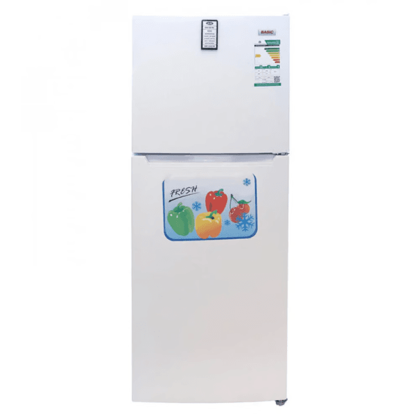 ثلاجة 10 قدم بيسك بابين 297 لتر تبريد بخار أبيض - BRD-HM380DW