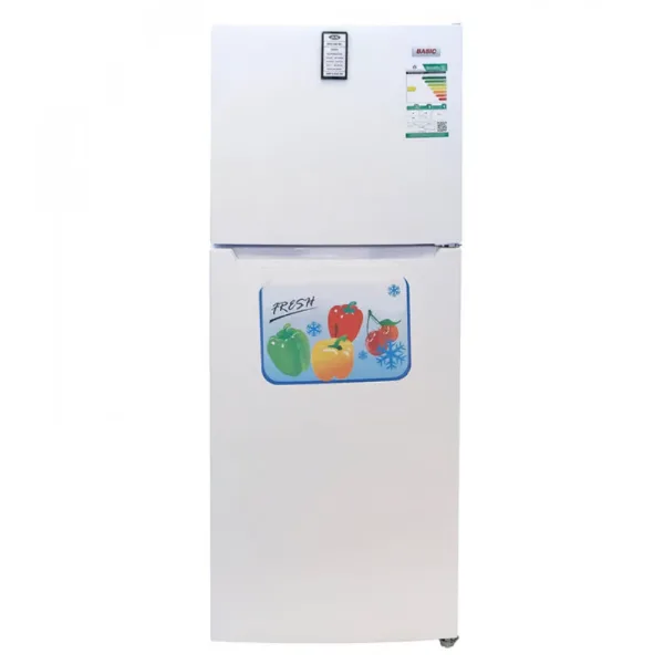 ثلاجة 10 قدم بيسك بابين 297 لتر تبريد بخار أبيض - BRD-HM380DW