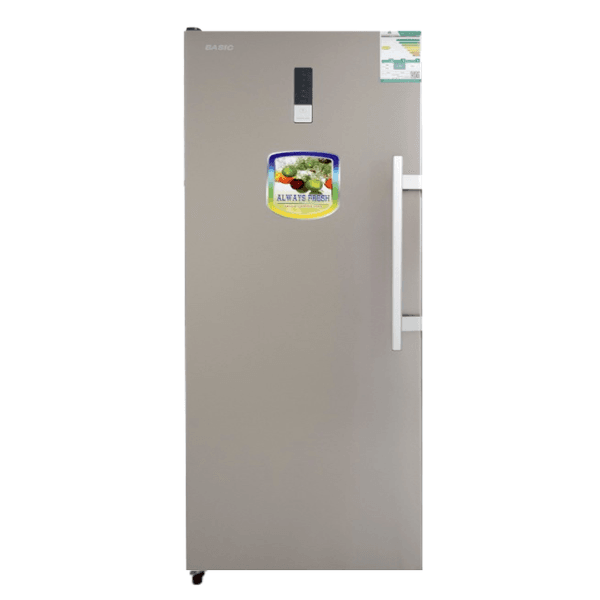 فريزر بيسك عمودي 9.18 قدم 257 لتر توزيع للهواء بجميع الاتجاهات فضي - BUFS-338SW