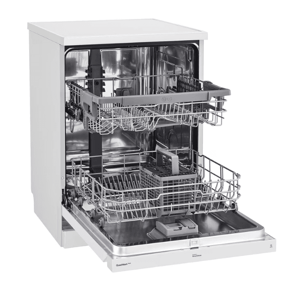 جلاية صحون ال جي سعة 14 مكان 9 برامج انفيرتر ، استيل ، بخار ، خاصية ترو ستيم واي فاي ابيض كوري - DFC532FW - الصورة 3