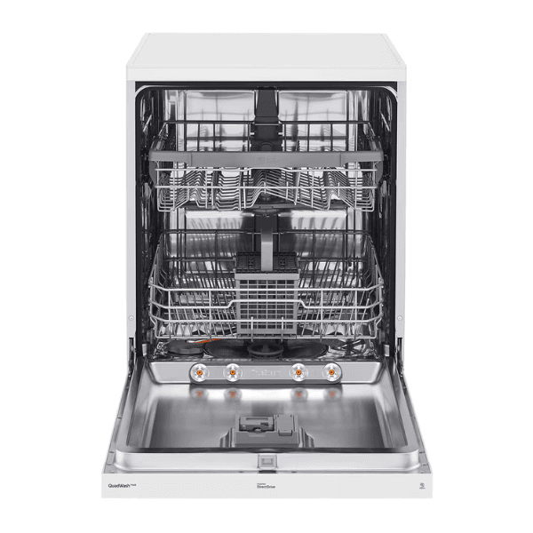 جلاية صحون ال جي سعة 14 مكان 9 برامج انفيرتر ، استيل ، بخار ، خاصية ترو ستيم واي فاي ابيض كوري - DFC532FW - الصورة 2