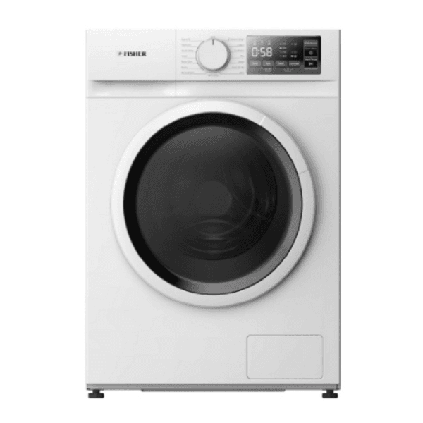 غسالة فتحة امامية فيشر أتوماتيك 8 كجم 14 برنامج تنشيف 75% انفرتر أبيض - FFLAW-VIL080W