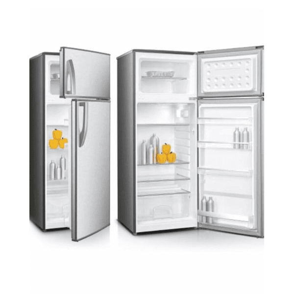 ثلاجة بابين جنرال جولدي 7.2 قدم 212 لتر تبريد بالثلج فضي - GR212DF