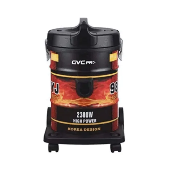 مكنسة جي في سي برو برميل سعة 23 لتر كفاءة عالية وقوة شفط عالية 2800 وات متعدد الالوان - GVC-2300