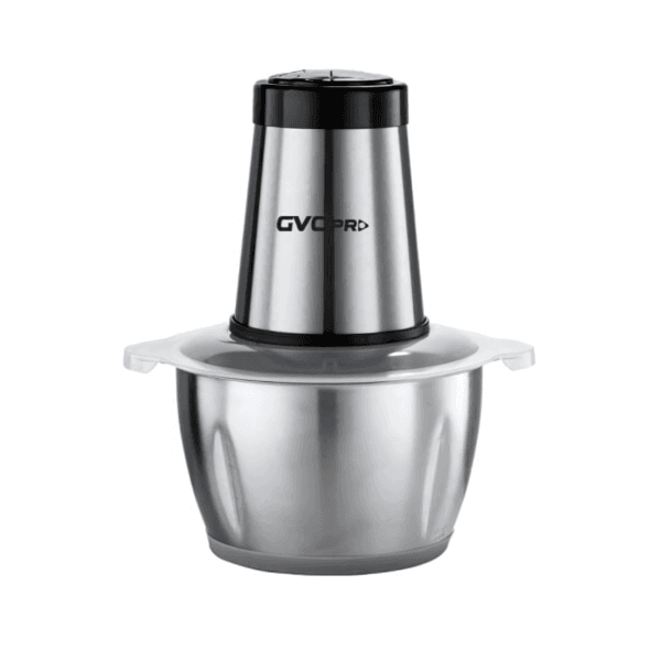 مفرمة لحوم جي في سي برو 2 لتر سرعتين قشارة ثوم 350 واط استيل - GVCH-715