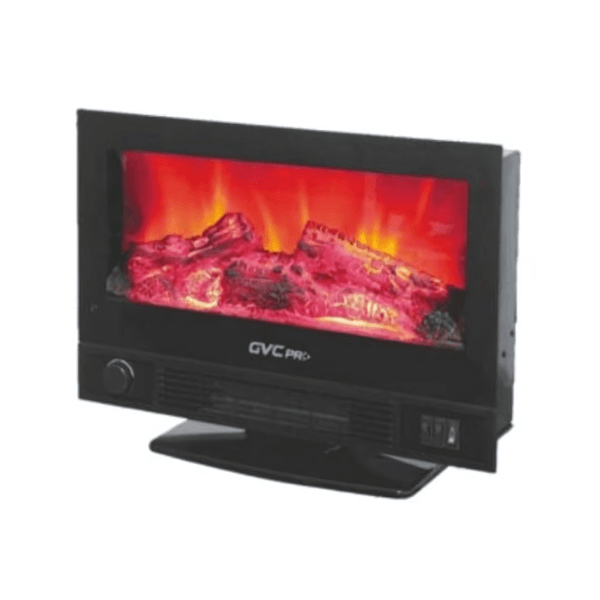 دفايه جي في سي كهربائية شاشة ديكور مع ريموت بقدرة 1800 وات - GVCHT-204B