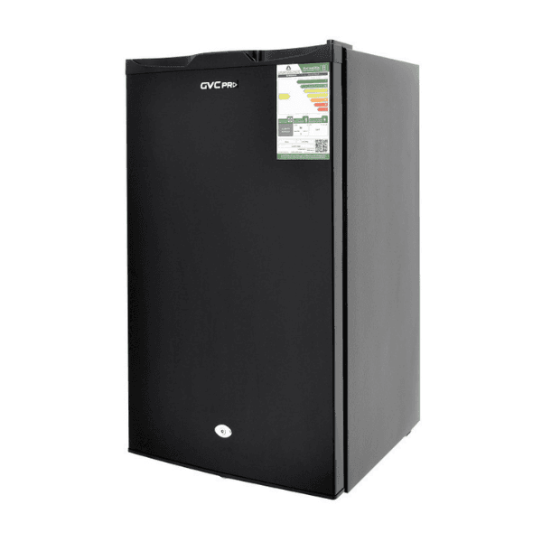 ثلاجة صغيرة باب واحد جي في سي برو 3 قدم سعة 86 لتر اسود - GVCRF-140B
