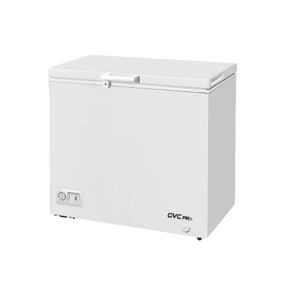 فريزر أفقي جي في سي برو 7 قدم 200 لتر أبيض سرعة تجميد مرتفعة - GVFZ-250