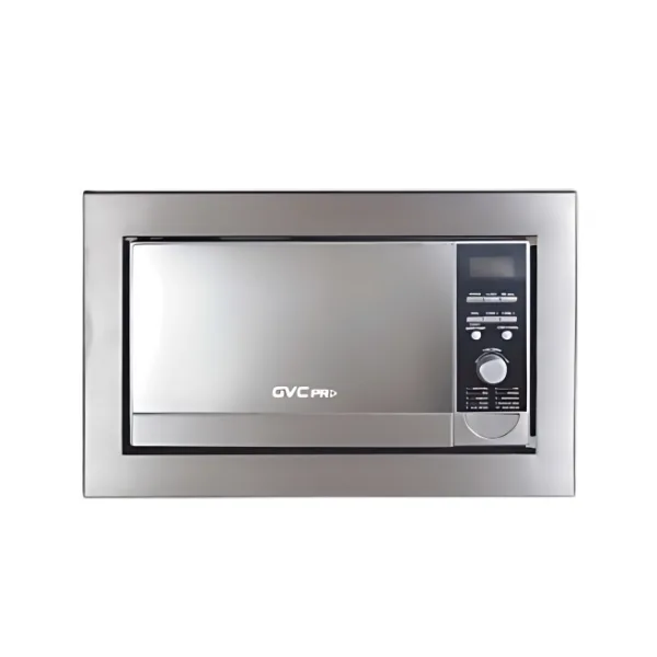 ميكروويف جي في سي برو بلت ان سعة 30 لتر خاصية الشواء 900 واط استيل - GVMW-3077BI