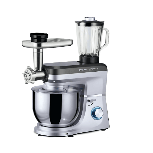 عجانه جي في سي برو 7.5 لتر طقم 1*3 محرك عالي الكفاءة 1100 واط فضي - GVMX-1800SL