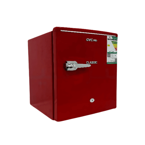 ثلاجة جي في سي برو كلاسيك باب واحد 1.7 قدم 48 لتر لون أحمر مودرن - GVRG-77R