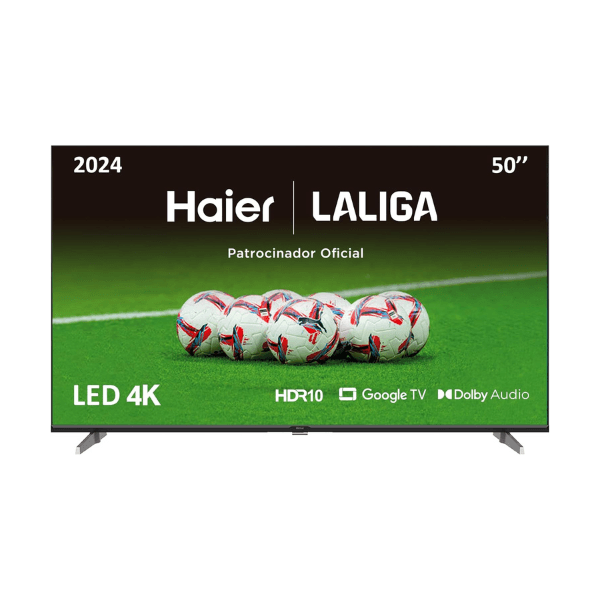 شاشة هاير سمارت 50 بوصة 4K HDR مع تقنية MEMC وصوت دولبي ونظام Google TV الذكي - H50K85EUX