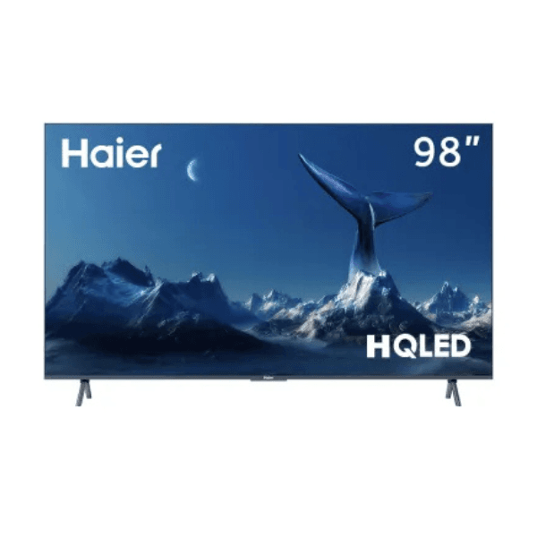 شاشة 98 بوصة هاير HQLED 4K UHD مع 120Hz ودعم Dolby Vision IQ ونظام Google TV الذكي - H98S900UX