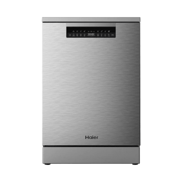 غسالة صحون هاير 8 برامج , 16 مكان لون فضي - HDWE16-46SC6SA