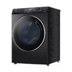 ⁦haier غسالة ملابس تحميل أمامي 12 كجم 14 برنامج انفرتر أسود فضي - HW120-B14979S8U1⁩ - الصورة ⁦2⁩