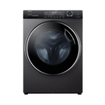 haier غسالة ملابس تحميل أمامي 12 كجم 14 برنامج انفرتر أسود فضي - HW120-B14979S8U1