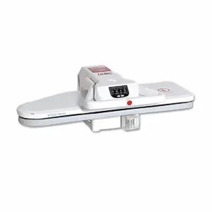 كاوية بخار كبس كي ام سي مقاس 40 بوصة ديجيتال مزودة بمفتاح تحكم بدرجات الحرارة أبيض - KMCCI-40D-10008