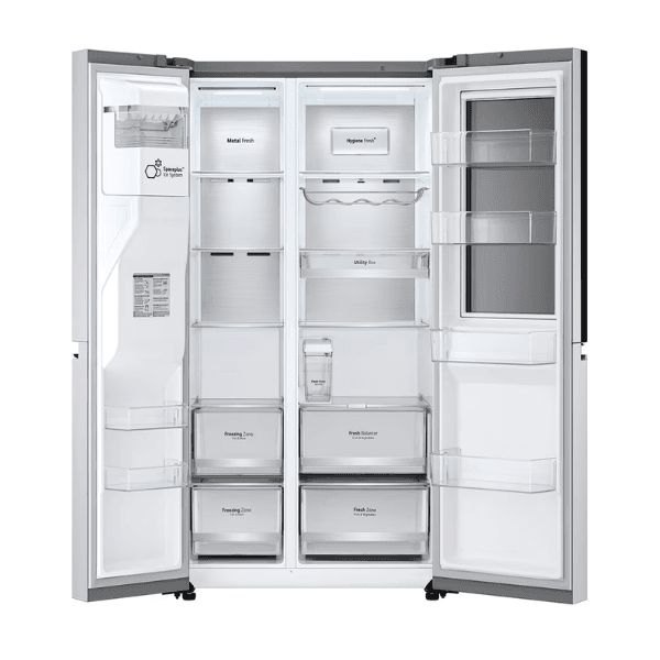 ثلاجة دولابي ال جي 21.7 قدم سعة 617 لتر تكنولوجيا instaview فضي - LS25HVLVLV - الصورة 3