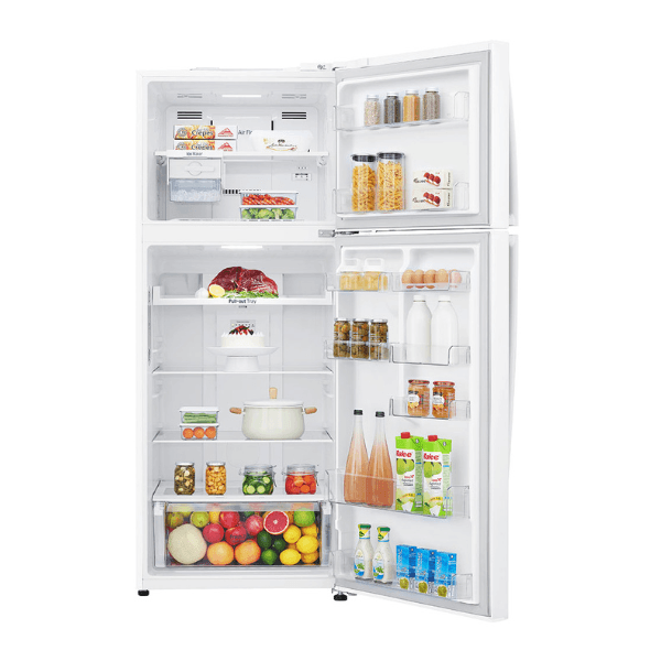 ثلاجة LG بابين 15.4 قدم 438 لتر كمبروسر انفرتر ذكي أبيض - LT17CBBWIN - الصورة 3