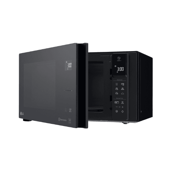 ميكرويف ديجيتال ال جي 25 لتر مع شواية طهى بالبخار التخمير تقنية العاكس الذكي 1450 وات أسود - MH6595DIS - الصورة 3
