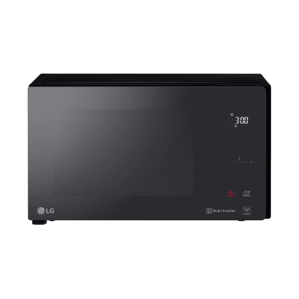 ميكرويف ديجيتال ال جي 25 لتر مع شواية طهى بالبخار التخمير تقنية العاكس الذكي 1450 وات أسود - MH6595DIS