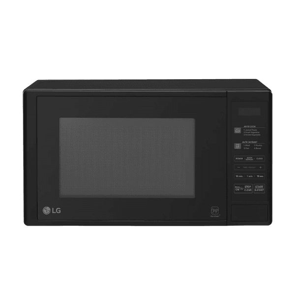 ميكرويف ال جي سولو نيو شيف 20 لتر مع تقنية العاكس الذكي للطهي السريع i-wave تذويب أوتوماتيكي أسود - MS2042DB