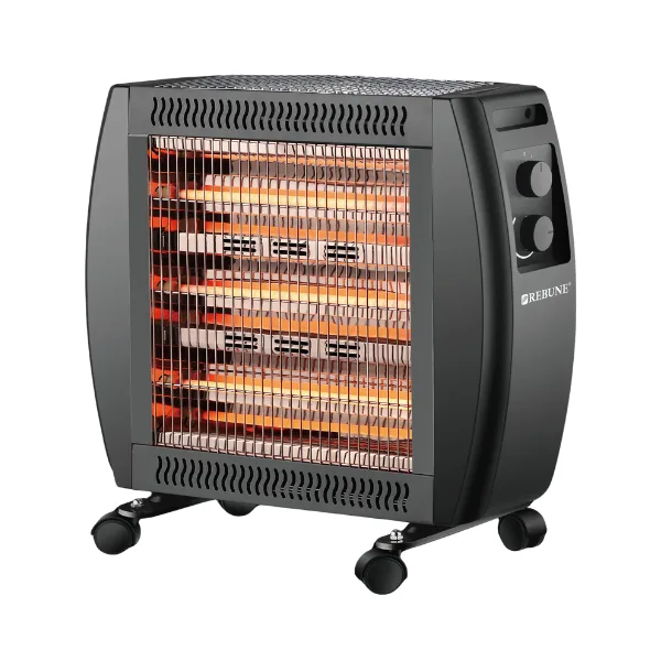 دفاية كهربائية كوارتز ريبون بقوة 2000 وات نظام امان تحكم مستقل اسود - RE-7-074