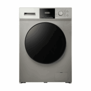 غسالة سرين 8 كيلو أوتوماتيك تعبئة أمامية تنشيف 100% كفاءة في استهلاك الطاقة 16 برنامج فضي - SRWM-8K-D5K-FAS