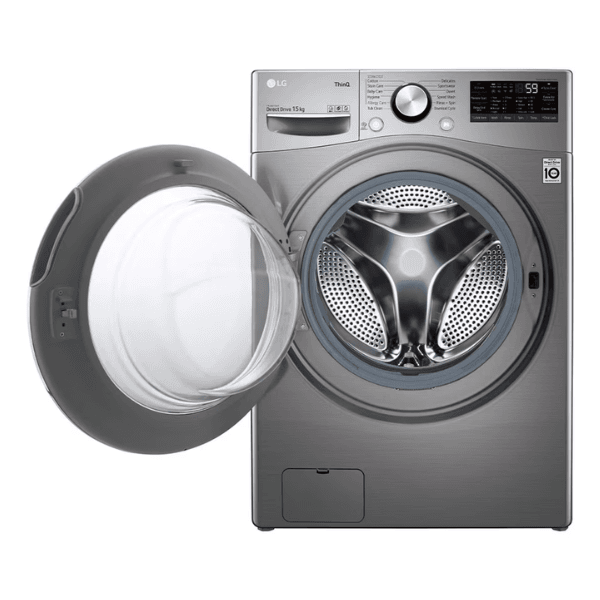 غسالة ال جي اتوماتيك تحميل أمامي 13 كجم , تنشيف 75% محرك ذو 6 حركات فضي - WF1310XMT - الصورة 2