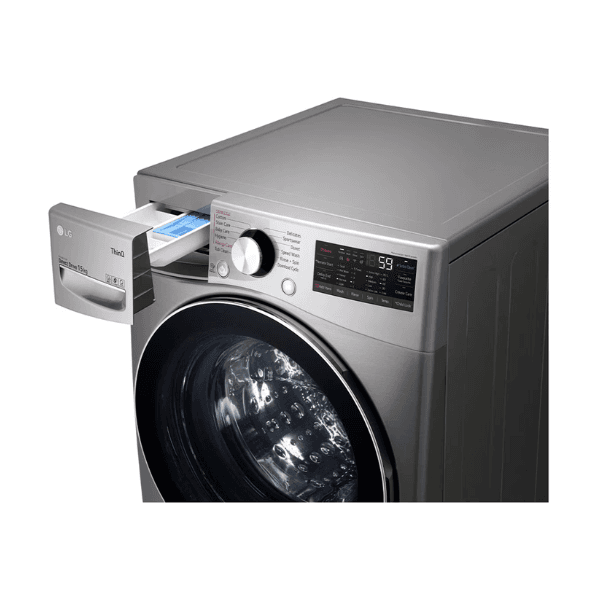 غسالة ال جي اتوماتيك تحميل أمامي 13 كجم , تنشيف 75% محرك ذو 6 حركات فضي - WF1310XMT - الصورة 4