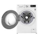 ⁦غسالة ال جي فتحة امامية اوتوماتيك 10.5 كجم تنشيف 100% أبيض - WSV1107WHT⁩ - الصورة ⁦2⁩