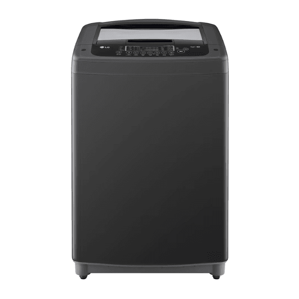 غسالة ال جي 15 كيلو أوتوماتيك تحميل علوي محرك ذكي وتقنية ™TurboDrum لتنظيف قوي أسود - WTV15BNDA