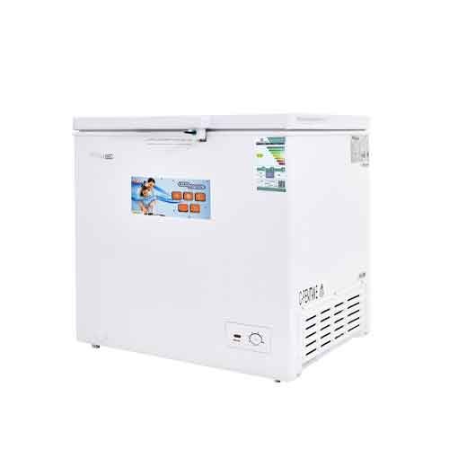 فريزر أرضي سوبر جنرال العملاق بسعة 260 لتر باللون الأبيض