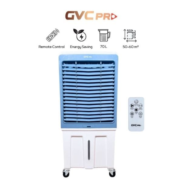 مكيف صحراوي متنقل جي في سي برو 350 وات بسعة 70 لتر مع ريموت للتحكم - GVCAR-9670