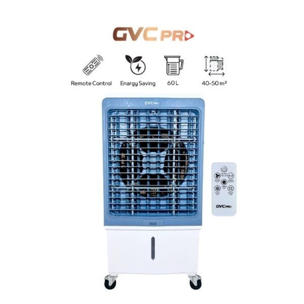 مكيف صحراوي متنقل جي في سي برو 200 وات بسعة 60 لتر مع ريموت للتحكم - GVCAR-9660