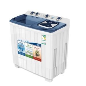 غسالة حوضين 10 كيلو دوك تشغيل هاديء و اهتزاز أقل أبيض - DWT1065K