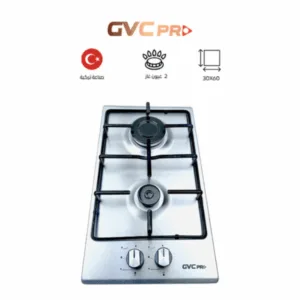 سطح غاز تركي 2 عين GVC PRO اشعال ذاتي 30*60 بلت ان - GVCSI-3060-1