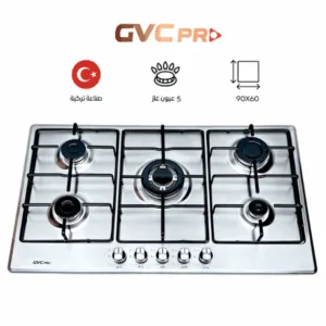موقد 5 عيون غاز GVC PRO منصب خفيف 90*60 تركي - GVCSI-9060-1