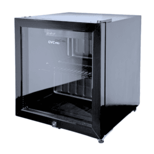 ثلاجة صغيرة باب زجاج جي في سي برو ، 48 لتر اسود - GVRG-75-2