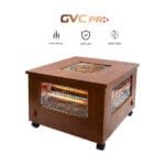 دفاية كهربائية جي في سي برو ديكور 2000 واط مع موقد للطبخ - GVCHT-3445