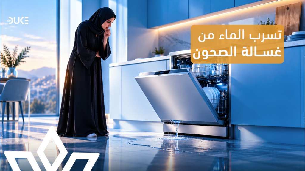 تسرب الماء من غسالة الصحون؟ الأسباب والحلول